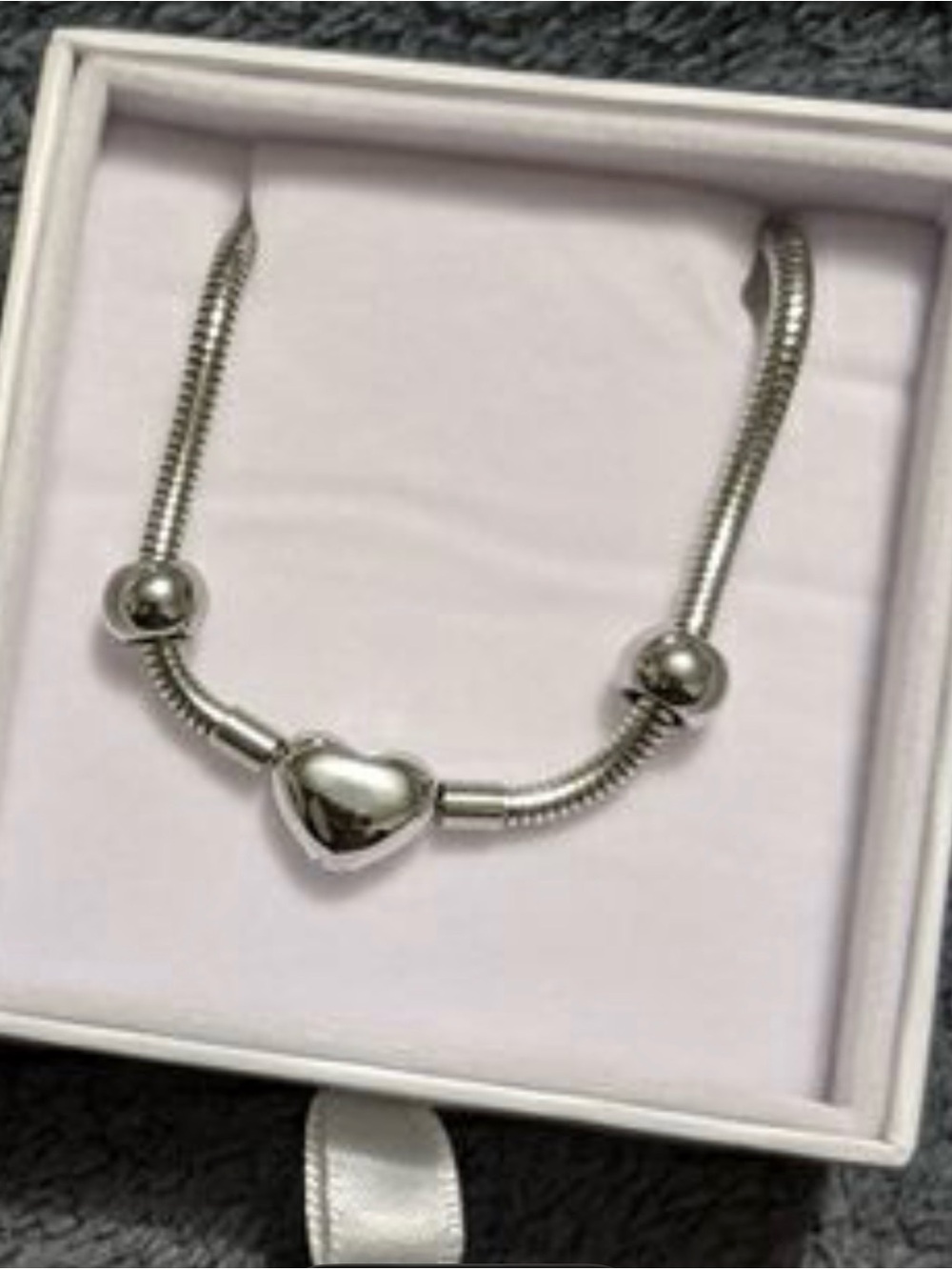Silver Heart Bracelet